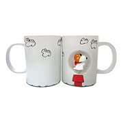 Peanuts Snoopy Flying Ace White 12 oz. Ceramic Spinner Mug